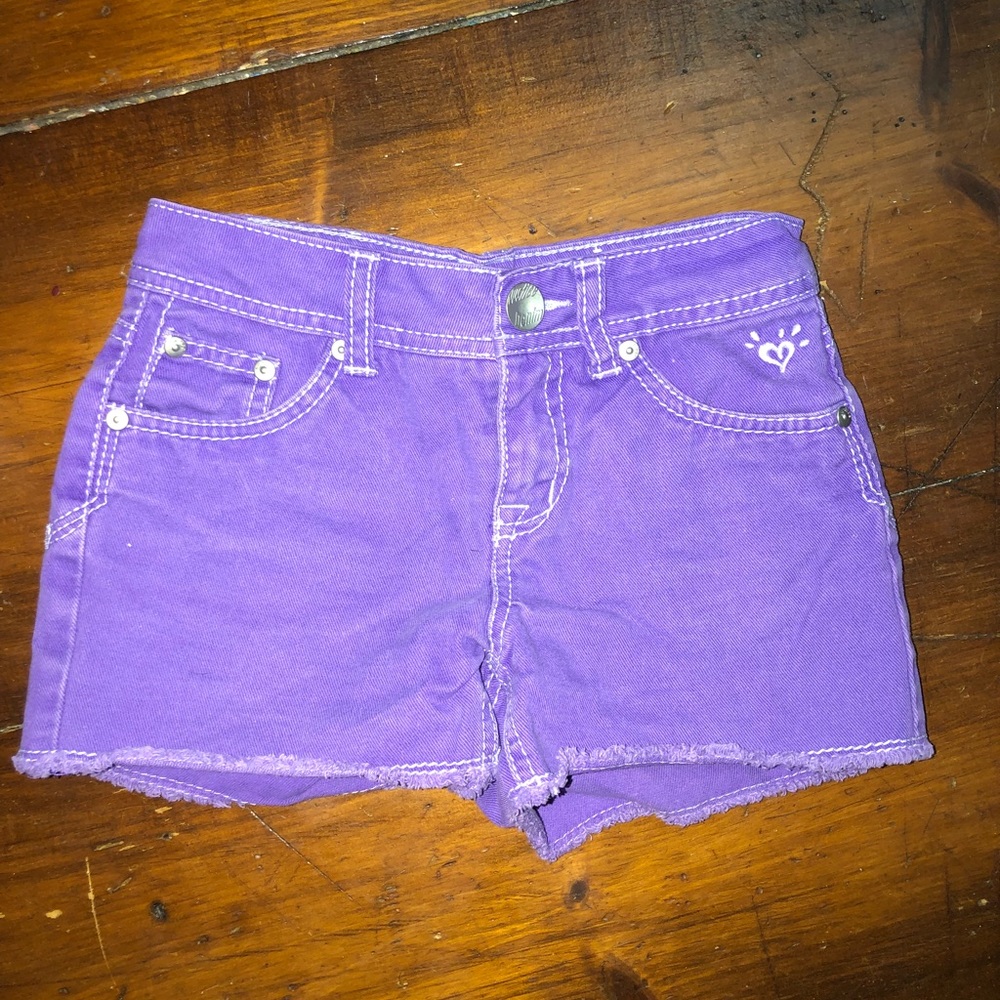purple girls denim shorts!